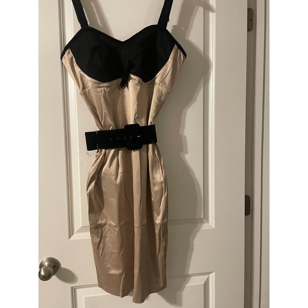 Deadly Dames by Micheline Pitt XL Pin Up Wiggle Dress NWT